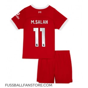 Liverpool Mohamed Salah #11 Replik Heimtrikot Kinder 2023-24 Kurzarm (+ Kurze Hosen)
